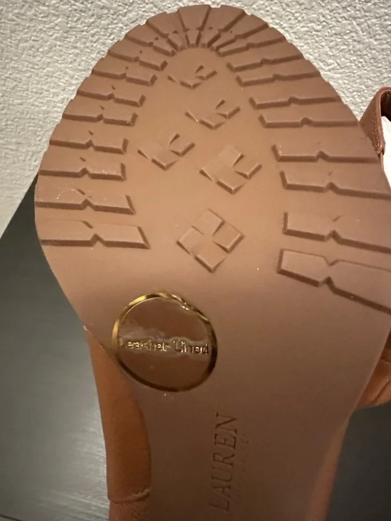 LAUREN RALPH LAUREN
Mylah Il Polo Tan Tumbled Leather Ankle Boots - Picture 9 of 12